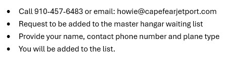 Procedure for getting on the waiting list